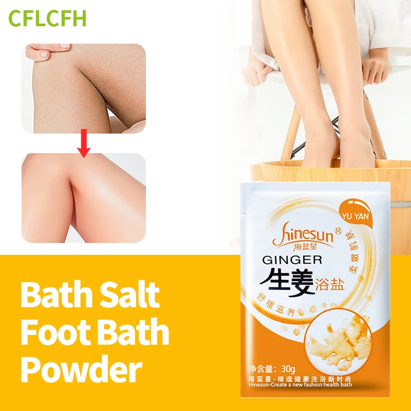 

Foot Bath Soak Salt SPA Powder Moisturizing Body Exfoliation Scruber Skin Care Feet Bath Crystal Mud Rose Jasmine Scent Salts