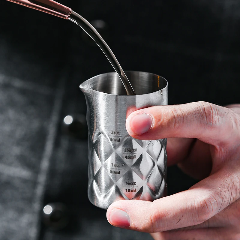 60ml Cocktail Jigger Stainless Steel Jigger - Metal Bar Spirit Measure with Pour Spout
60ml Cocktail Jigger Stainless Steel Jigger - Metal Bar Spirit Measure with Pour Spout