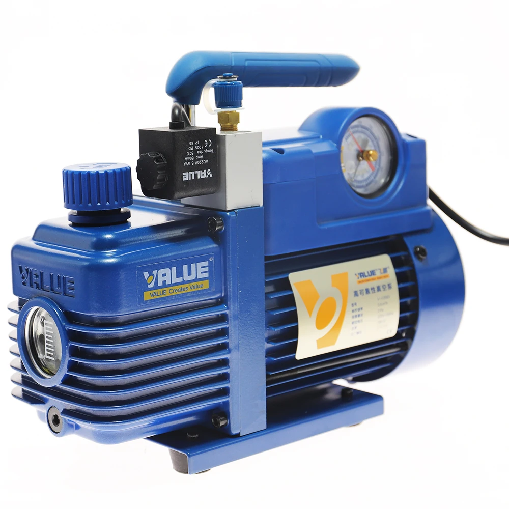 220V VALUE V-i120SV Refrigerant Vacuum Pump Refrigeration For Household Air Conditioning Cleaning Auto Repair Vacuum Pump
220V VALUE V-i120SV Refrigerant Vacuum Pump Refrigeration For Household Air Conditioning Cleaning Auto Repair Vacuum Pump