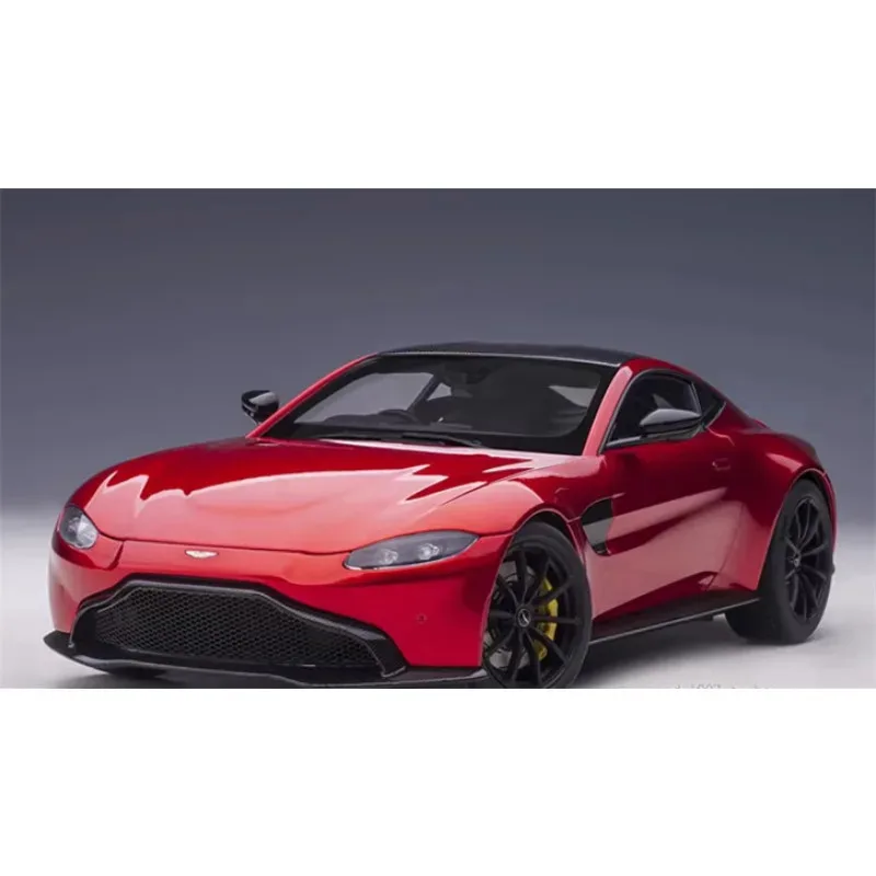 

AUTOART 1:18 For Aston Martin Vantage 2019 Alloy Static Diecast Car Model Silvery/Black/Red Toys Gifts Hobby Display Collection