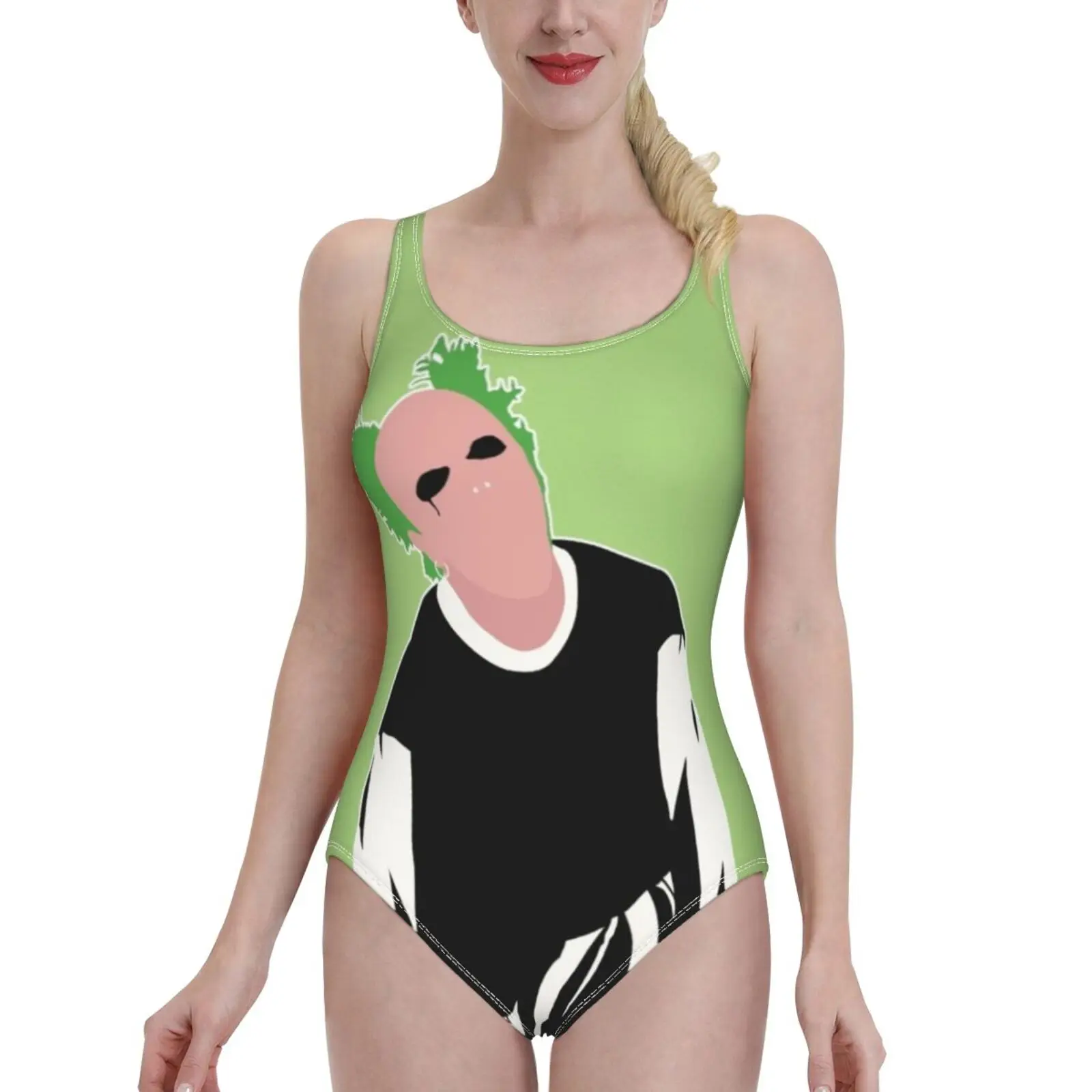 

Keith Flint One Piece Swimsuit Women Swimwear Sexy Classic Backless Bodysuit Beach Bathing Wear The Prodigy Liam Howlett Keith