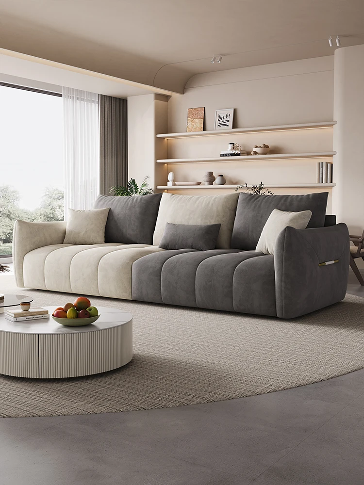 Cat scratch leather baby sofa Small apartment three or four-person in-line combined sofa
Cat scratch leather baby sofa Small apartment three or four-person in-line combined sofa