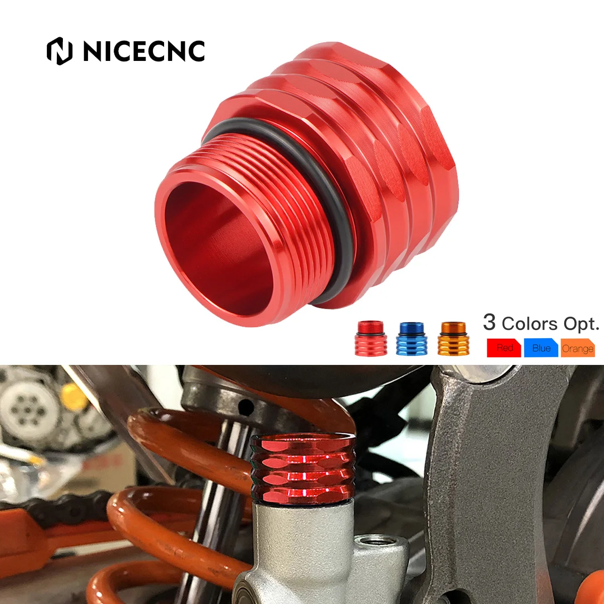 

NiceCNC Rear Brake Reservoir Extender For GasGas EX MC 125 250 300 EXF MCF 250 350 450 250F 350F 450F 2021 2022 KTM Husqvarna