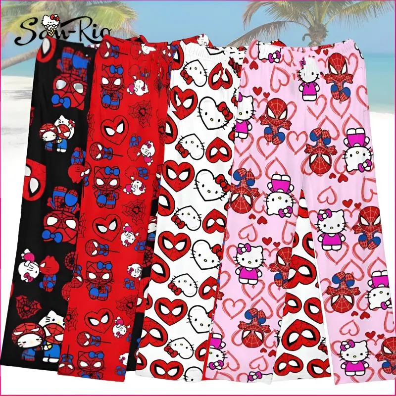 Thin Style Hello Kitty Pajama Pants Sanrio Cartoon Printed Couple Long Loose Casual Pants Fashion Boys and Girls Clothing
Thin Style Hello Kitty Pajama Pants Sanrio Cartoon Printed Couple Long Loose Casual Pants Fashion Boys and Girls Clothing