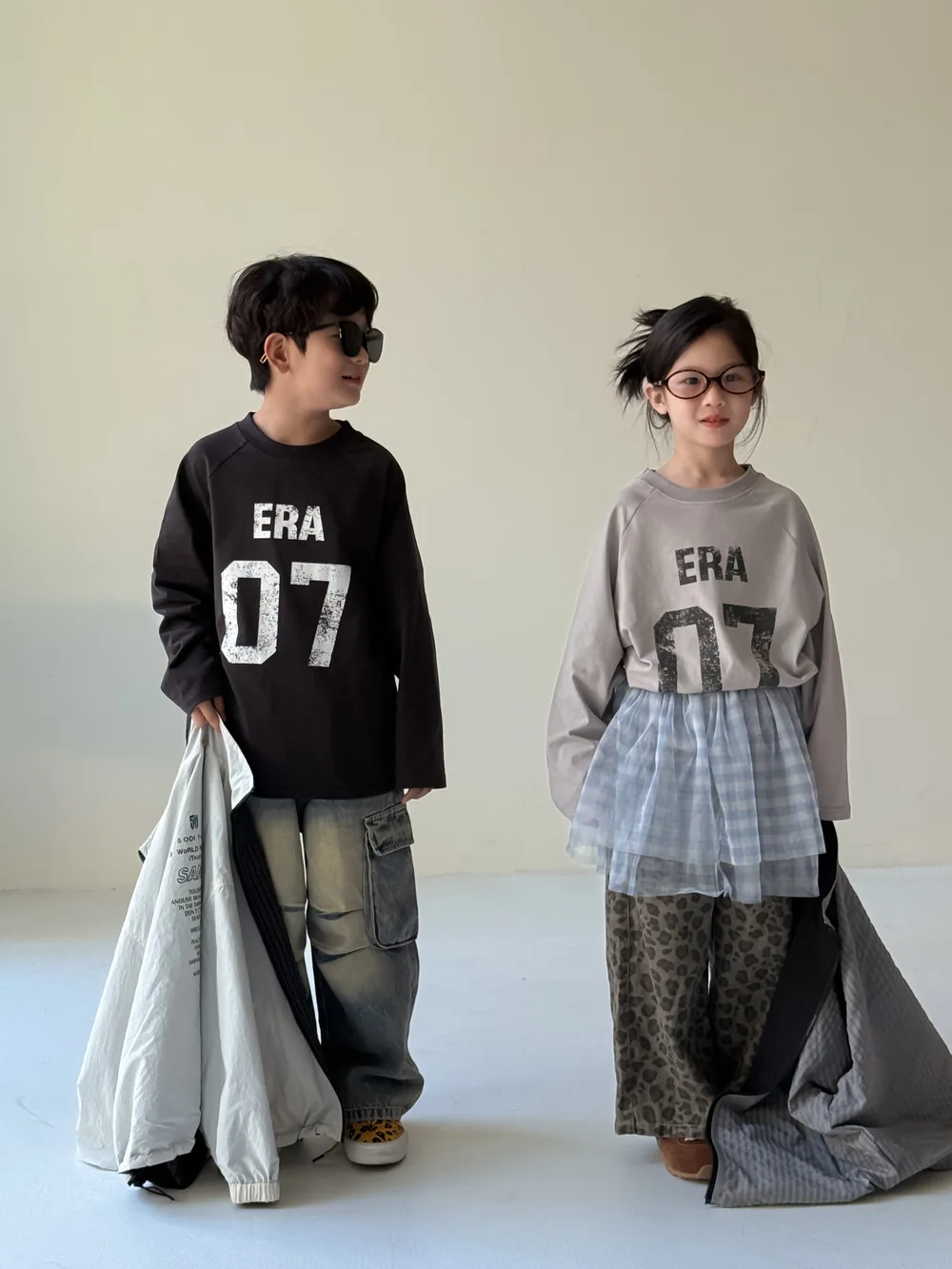2025 Autumn New Children Long Sleeve T Shirts Cotton Boys Casual Letter Print Tee Kids Girls Loose Bottoming Tops Baby Clothes 9