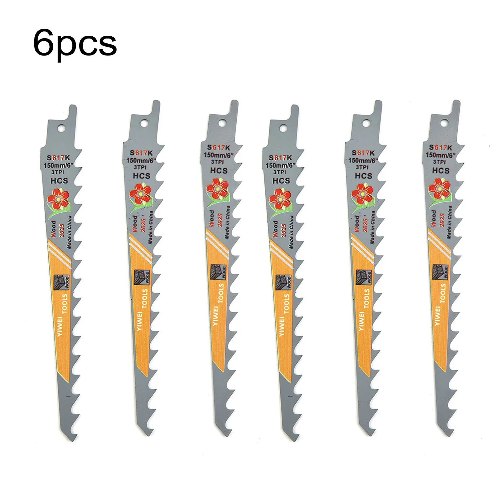 6pcs 150mm 6 Inches Jig Saw Blades Set 3 TPI HCS Assorted Saw Blade For Wood Metal Cutting Blades Woodworking Power Tool
6pcs 150mm 6 Inches Jig Saw Blades Set 3 TPI HCS Assorted Saw Blade For Wood Metal Cutting Blades Woodworking Power Tool