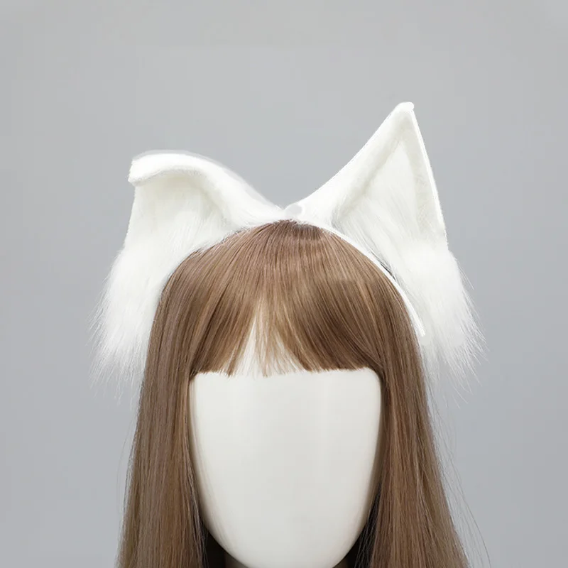 

1PC Carnival Hair Band Headband Headband Cat Ear Imitation Cat Ear Adjustable Cosplay Plush Costume