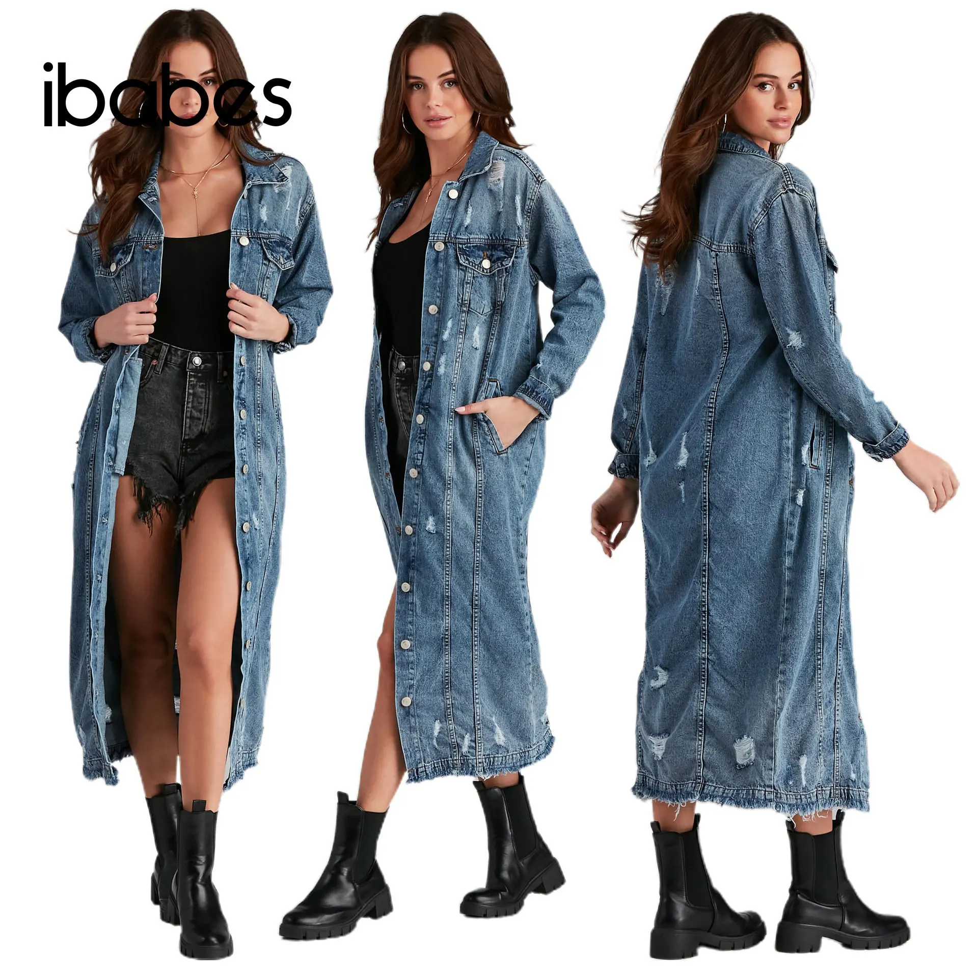 Distressed Women Denim Jacket Tassel Button Up New Fashion Coat 2023 Autumn Windbreak Bomber Jacket Ripped Hole Jeans Cardigans
Distressed Women Denim Jacket Tassel Button Up New Fashion Coat 2023 Autumn Windbreak Bomber Jacket Ripped Hole Jeans Cardigans