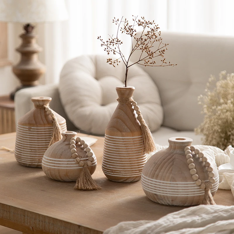 retro Japan living room home decoration solid wood retro style small desktop vase
retro Japan living room home decoration solid wood retro style small desktop vase
