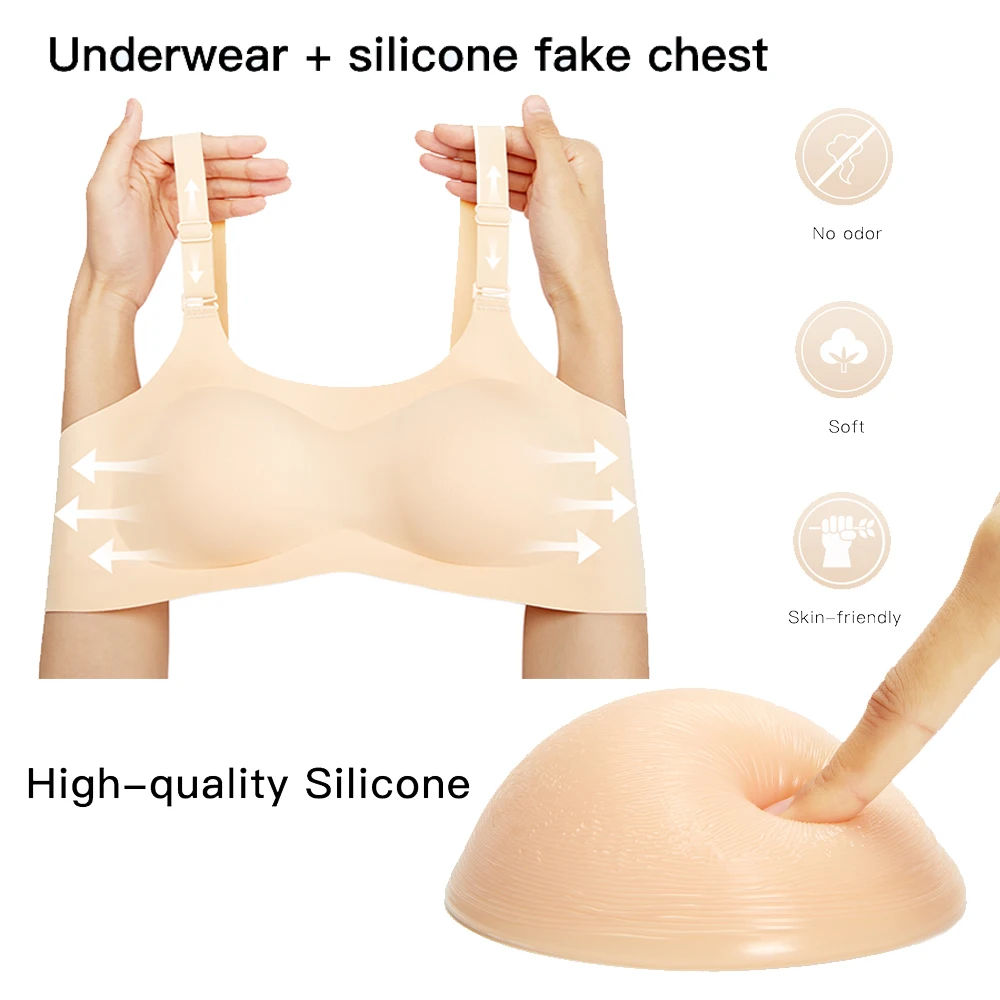 

Sexy Realistic Silicone False Breast Forms Tits Fake Boobs Bra Crossdresser Shemale Transgender Drag Transvestite Mastectomy