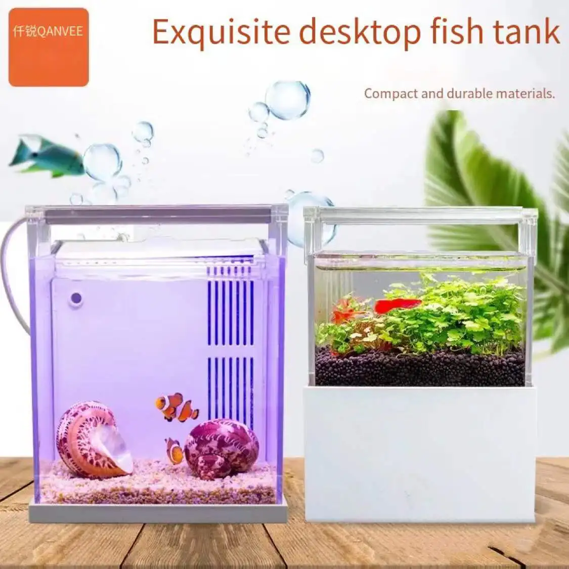 Aquarium small fish tank office desktop goldfish fish tank freshwater version saltwater version fish tank aquarium accessories5V
Aquarium small fish tank office desktop goldfish fish tank freshwater version saltwater version fish tank aquarium accessories5V
