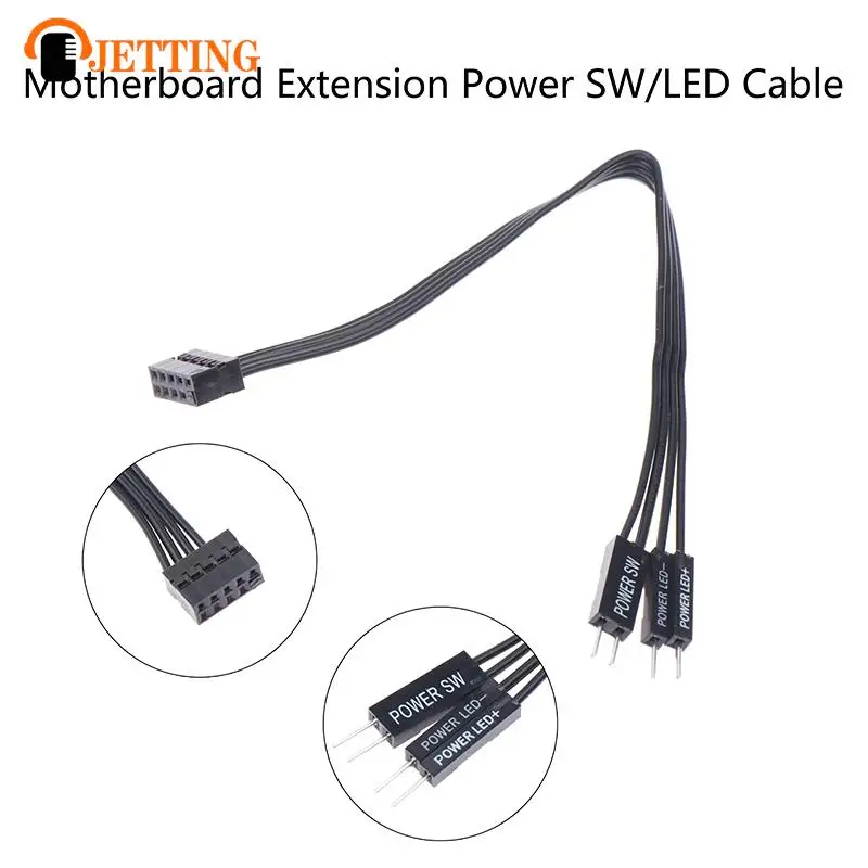 Motherboard Extension Power SW/LED Cable 9Pin Start Switch Cable For Lenovo Chassis Transfer Wiring
Motherboard Extension Power SW/LED Cable 9Pin Start Switch Cable For Lenovo Chassis Transfer Wiring