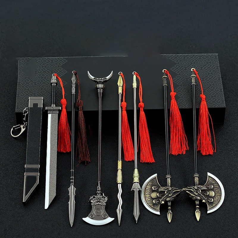 22cm Weapon Model Chinese Sword Game Film Anime Around Alloy Motion Toy Key Chain Ornaments Collection Craft Backpack Pendant
22cm Weapon Model Chinese Sword Game Film Anime Around Alloy Motion Toy Key Chain Ornaments Collection Craft Backpack Pendant
