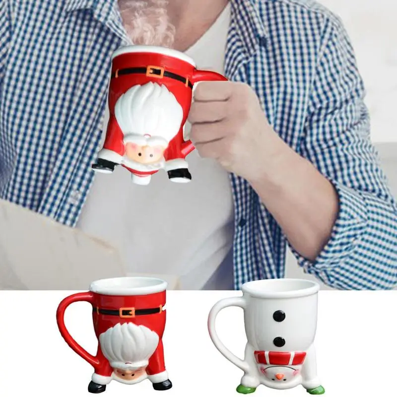 

Christmas Santa Mugs Newest Christmas Couples Mugs Snowman Ceramic Coffee Cups With Handle Beverage Drinking Mugs For Kids