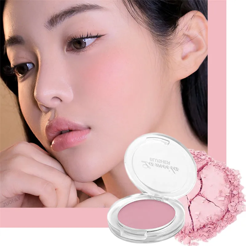 

6 Colors Blush Makeup Palette Natural Peach Pink Cheek Tint Waterproof Long Lasting Face Rouge Powder Cosmetic Brighten Skin