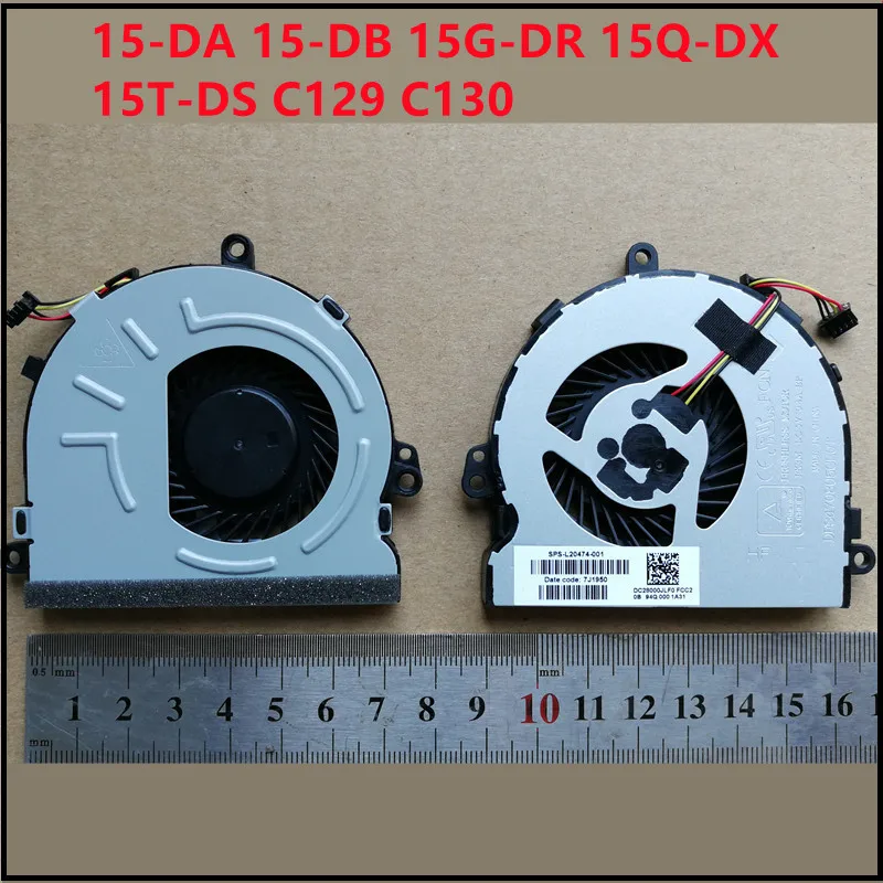 

New Laptop CPU Cooling Fan Cooler For HP 15-DA 15-DB 15G-DR 15Q-DX 15T-DS C129 C130