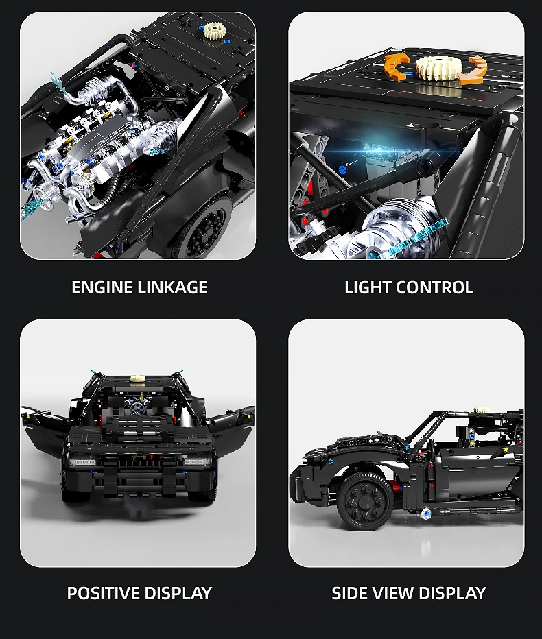 1828PCS Bat Car Building Blocks Technology Supercar Car Model Bricks Set With Light Kids DIY Educational Toys Desktop Deco Gifts 1828PCS Bat Car Building Blocks Technology Supercar Car Model Bricks Set With Light Kids DIY Educational Toys Desktop Deco Gifts