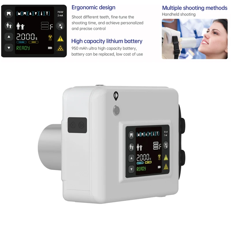 Portable Handheld Dental X-ray Machine High Frequency Digital X Ray Unit Intraoral Image System for Dentist Clinics Hospital
Portable Handheld Dental X-ray Machine High Frequency Digital X Ray Unit Intraoral Image System for Dentist Clinics Hospital