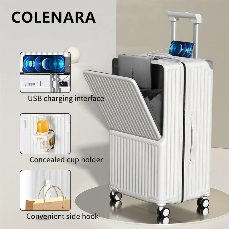 COLENARA New 24"26"28"30 Inch Suitcase Large Capacity Trolley Case USB Charging Wheeled Travel Bag with Wheels Rolling Luggage
COLENARA New 24"26"28"30 Inch Suitcase Large Capacity Trolley Case USB Charging Wheeled Travel Bag with Wheels Rolling Luggage