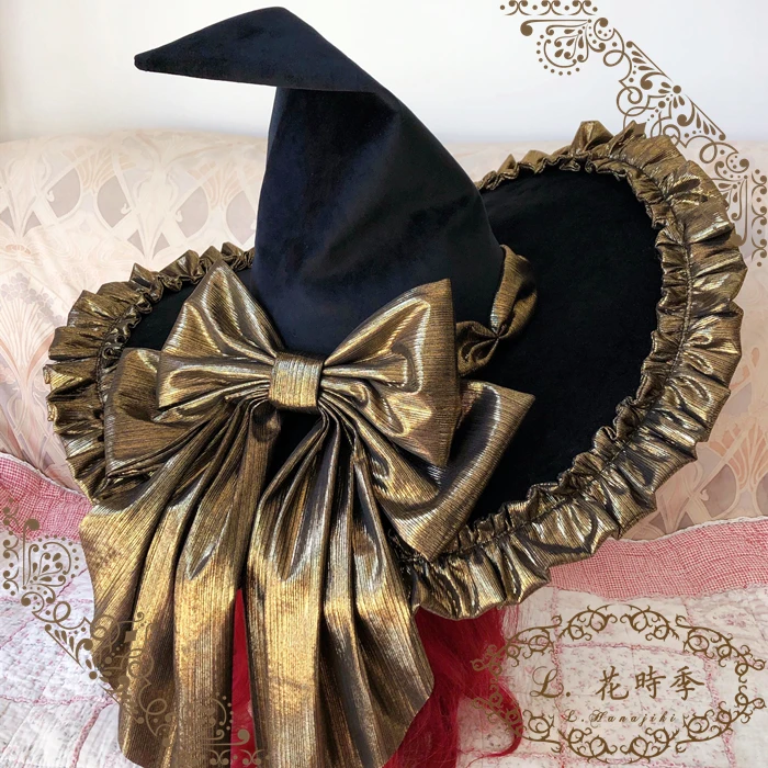 Witch Cap Halloween Gothic Lolita Magic Lace Trim Bowkont Party Masquerade Witch Hat Cosplay Costume Accessories EE Witch
Witch Cap Halloween Gothic Lolita Magic Lace Trim Bowkont Party Masquerade Witch Hat Cosplay Costume Accessories EE Witch