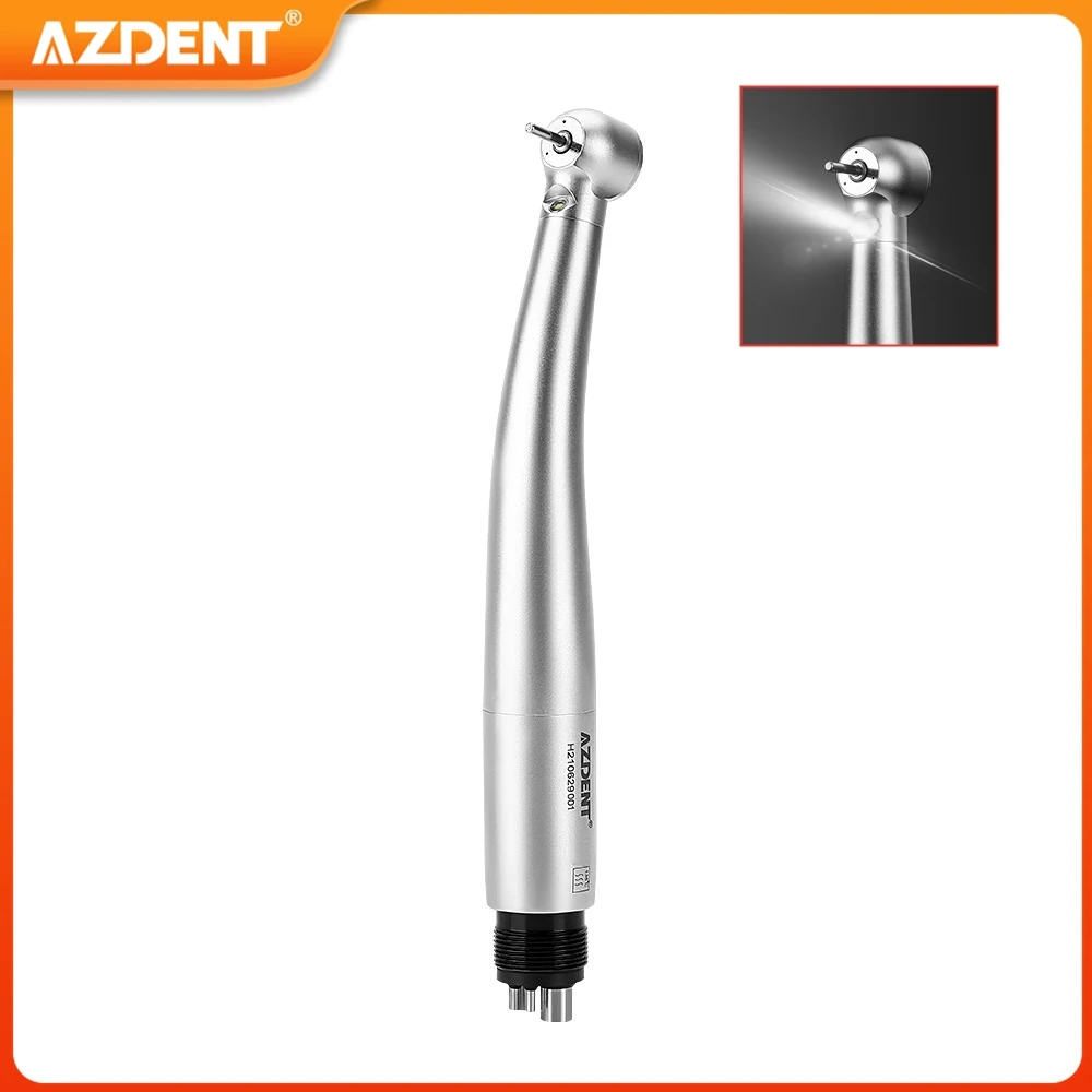 AZDENT Dental High Speed Handpiece LED E-generator Lamp Self Power Torque Head Triple Spray Push Button Air Turbine 2/4 Holes
AZDENT Dental High Speed Handpiece LED E-generator Lamp Self Power Torque Head Triple Spray Push Button Air Turbine 2/4 Holes