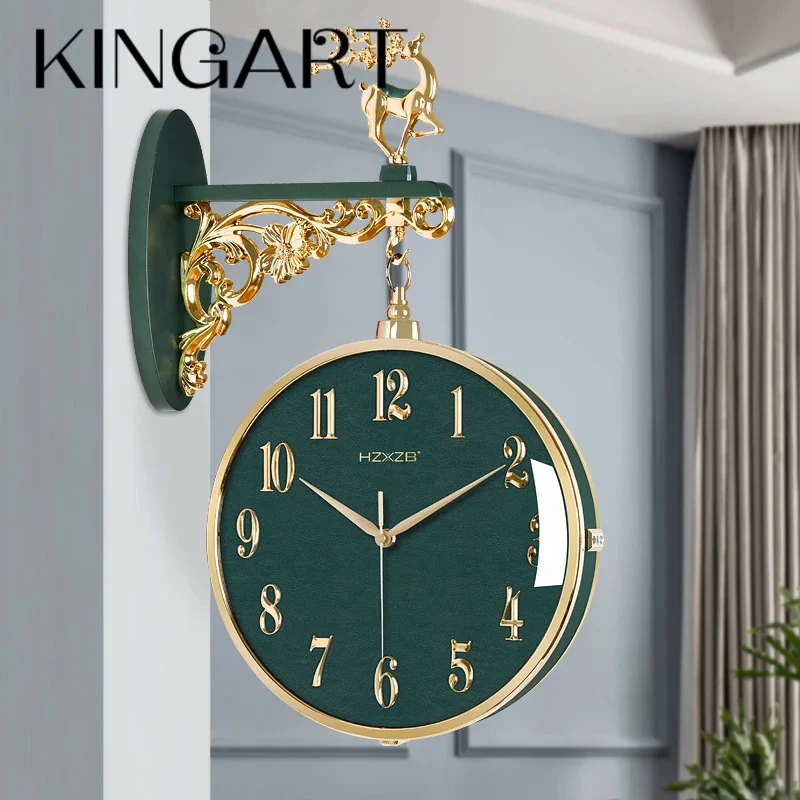 Big Wall Clock LuxuryNorthern European Wall Clock, Retro Home Decoration, Modern Design, Lounge, Art, Double Face Watch
Big Wall Clock LuxuryNorthern European Wall Clock, Retro Home Decoration, Modern Design, Lounge, Art, Double Face Watch