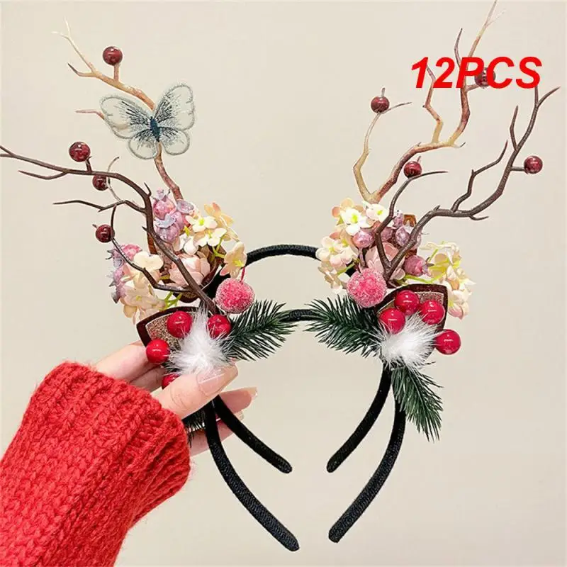 12PCS Elk Antler Headband Eye-catching Lovely Creative Simulated Unique Cute Headband For Parties Fun Holiday Headbands
12PCS Elk Antler Headband Eye-catching Lovely Creative Simulated Unique Cute Headband For Parties Fun Holiday Headbands