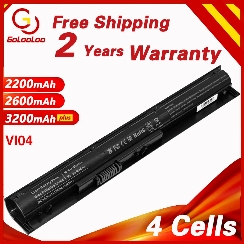 Аккумуляторная батарея Golooloo VI04 для HP Pavilion 17 15 ENVY 15-K028TX K031TX K032TX
Аккумуляторная батарея Golooloo VI04 для HP Pavilion 17 15 ENVY 15-K028TX K031TX K032TX