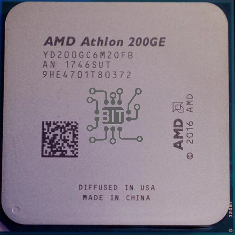 

Процессор AMD Athlon 200GE X2 200GE 3,2 ГГц двухъядерный четырехпоточный процессор для геймеров Socket AM4 DDR4 RAM 14 нм 65 Вт Процессор