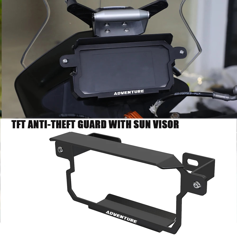 

790ADV 890ADV/R TFT Anti-theft Guard With Sun Visor For 790 Adventure /R/S 19-22 890Adventure R 2021-2023 Motorcycle Accessories