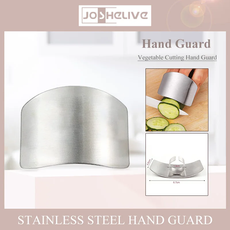 

1pcs Stainless Steel Finger Protector Anti-cut Finger Guard Safe Vegetable Cutting Hand Protecter Kitchen Accessories Gadgets