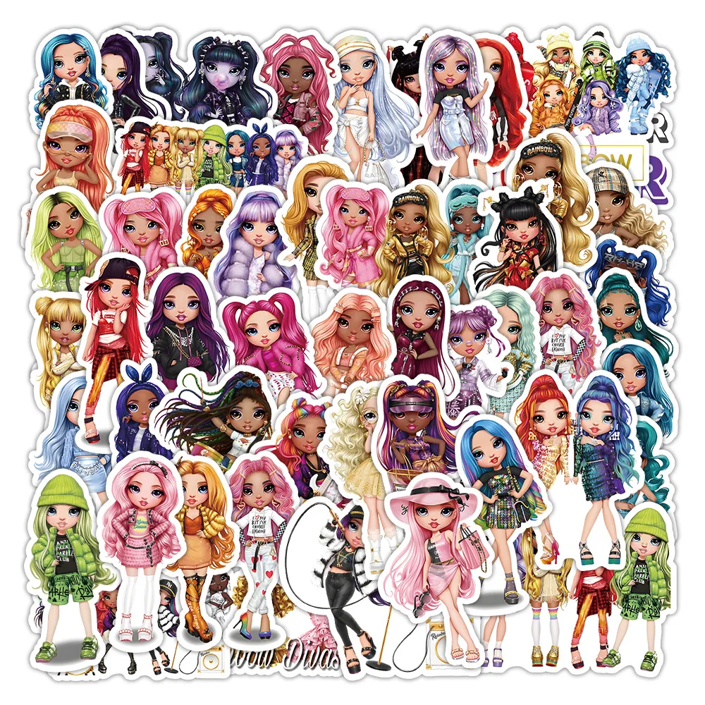 51pcs Cartoon Rainbow Doll Phone Tablet Suitcase Water Cup Notebook Waterproof Sticker
51pcs Cartoon Rainbow Doll Phone Tablet Suitcase Water Cup Notebook Waterproof Sticker