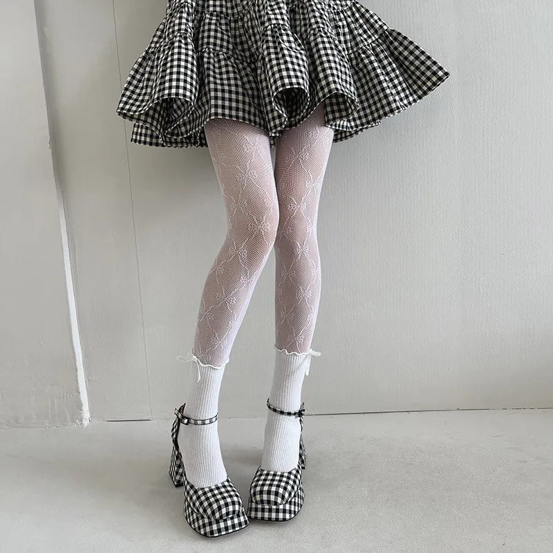 New Japanese Sexy Stockings Female Sweet Lace Nylon Thin Tights Lolita Bowknot Black White Patchwork Spring Women Pantyhose
New Japanese Sexy Stockings Female Sweet Lace Nylon Thin Tights Lolita Bowknot Black White Patchwork Spring Women Pantyhose