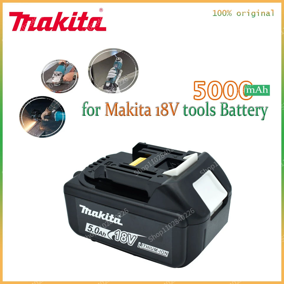 Makita Original 18V 5000mAh Lithium ion Rechargeable Battery 18v drill Replacement Batteries BL1860 BL1830 BL1850 BL1860B
Makita Original 18V 5000mAh Lithium ion Rechargeable Battery 18v drill Replacement Batteries BL1860 BL1830 BL1850 BL1860B