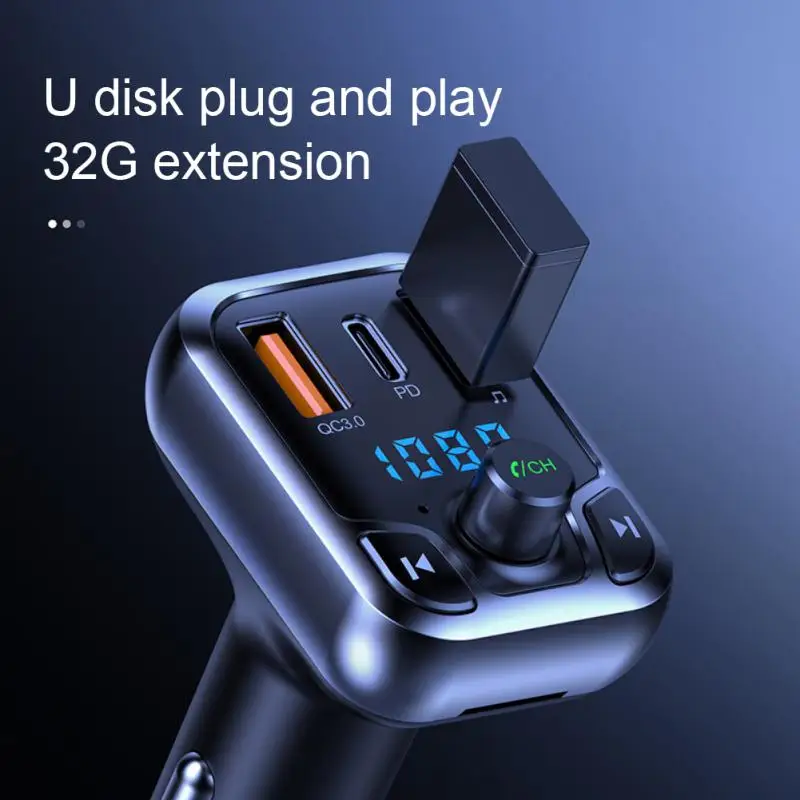 FM-передатчик Bluetooth 5,0, автомобильный комплект громкой связи, аудио mp3-плеер с PPS QC3.0 QC4.0 20 Вт, быстрое зарядное устройство, автомобильный FM-модулятор
FM-передатчик Bluetooth 5,0, автомобильный комплект громкой связи, аудио mp3-плеер с PPS QC3.0 QC4.0 20 Вт, быстрое зарядное устройство, автомобильный FM-модулятор