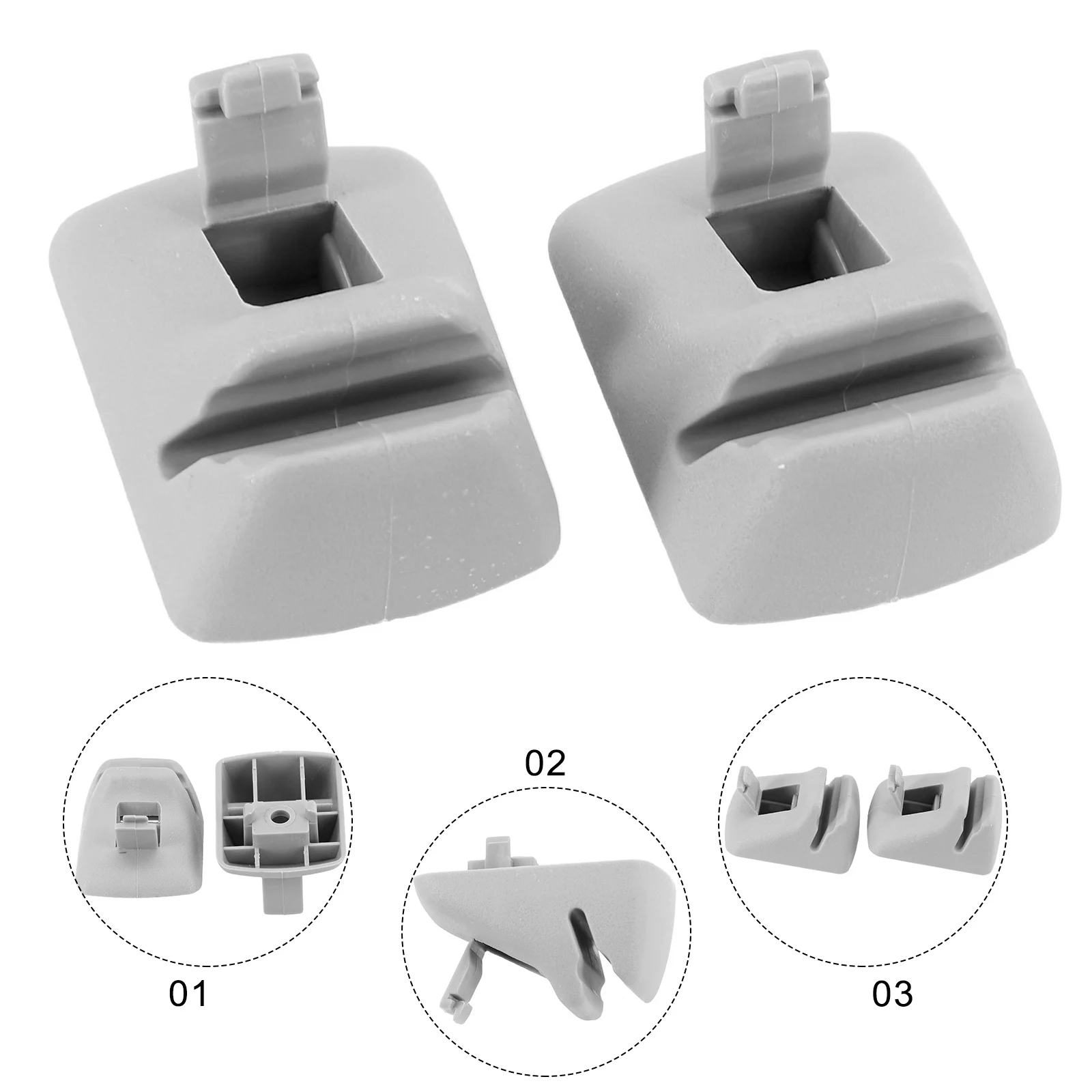 

1Pair Vehicle Sun Visor Retainer Clip Durable Automobile Replacement Accessories For Ford For Focus 2000-2004 YS4Z-5404132-AAA