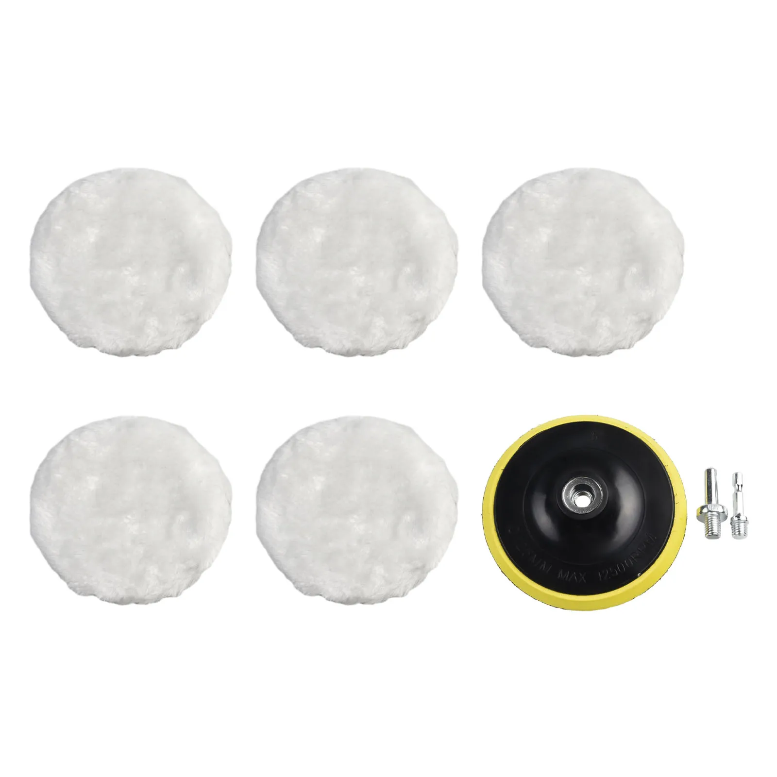 7pcs 125mm 5inch Buffing Polishing Pad Wool Wheel Mop Drill Adapter Kit For Car Paint Care Polisher Auto Washing Accessories
7pcs 125mm 5inch Buffing Polishing Pad Wool Wheel Mop Drill Adapter Kit For Car Paint Care Polisher Auto Washing Accessories