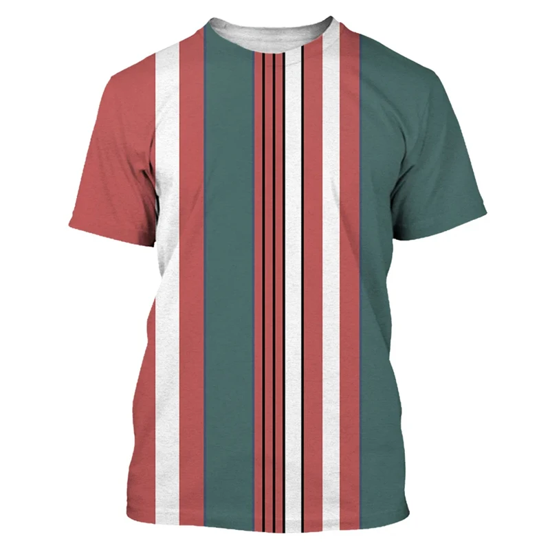 Simple Striped Graphic T Shirts Fashion Casual 3D Printed T Shirt For Men Streetwear Oversized Women Tee Vacation O-Neck Ropa
Simple Striped Graphic T Shirts Fashion Casual 3D Printed T Shirt For Men Streetwear Oversized Women Tee Vacation O-Neck Ropa