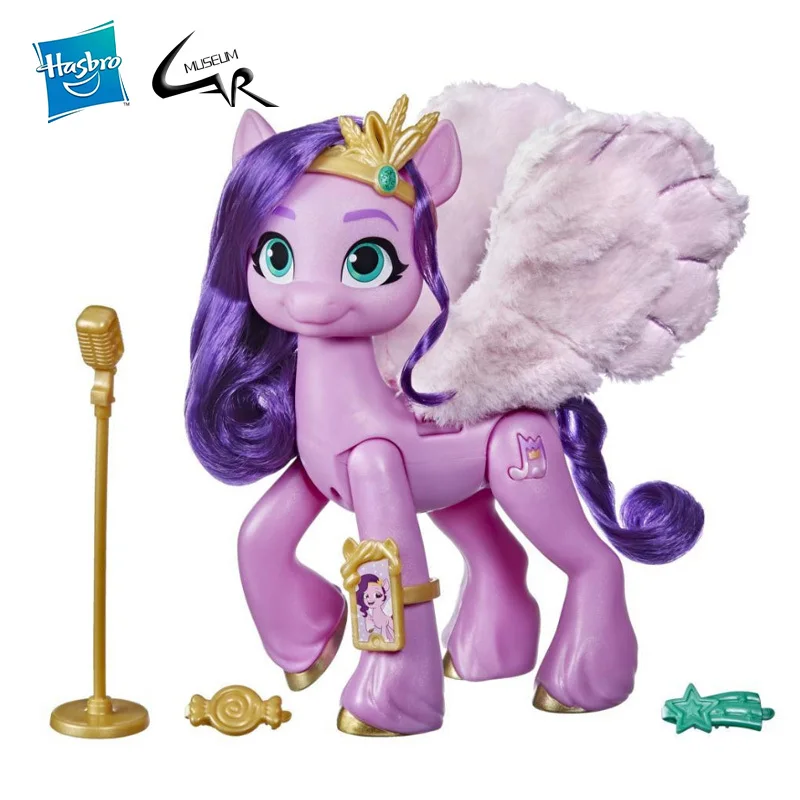 

Hasbro My Little Pony A New Generation Movie Musical Star Princess Petals Pony Toy That Plays Music cute doll Kids Gift