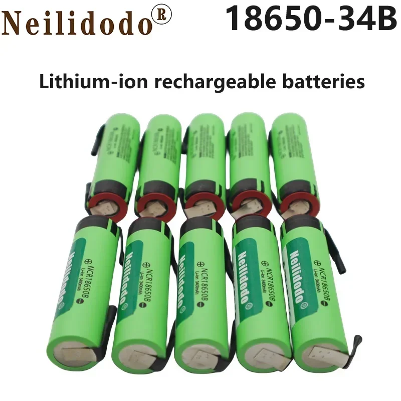 

Aviation Arrival 18650 Battery 34B 30A Discharge Lithium Ion 3.7V Rechargeable Solder Pad Charger for Flashlights,LED Lights,Etc
