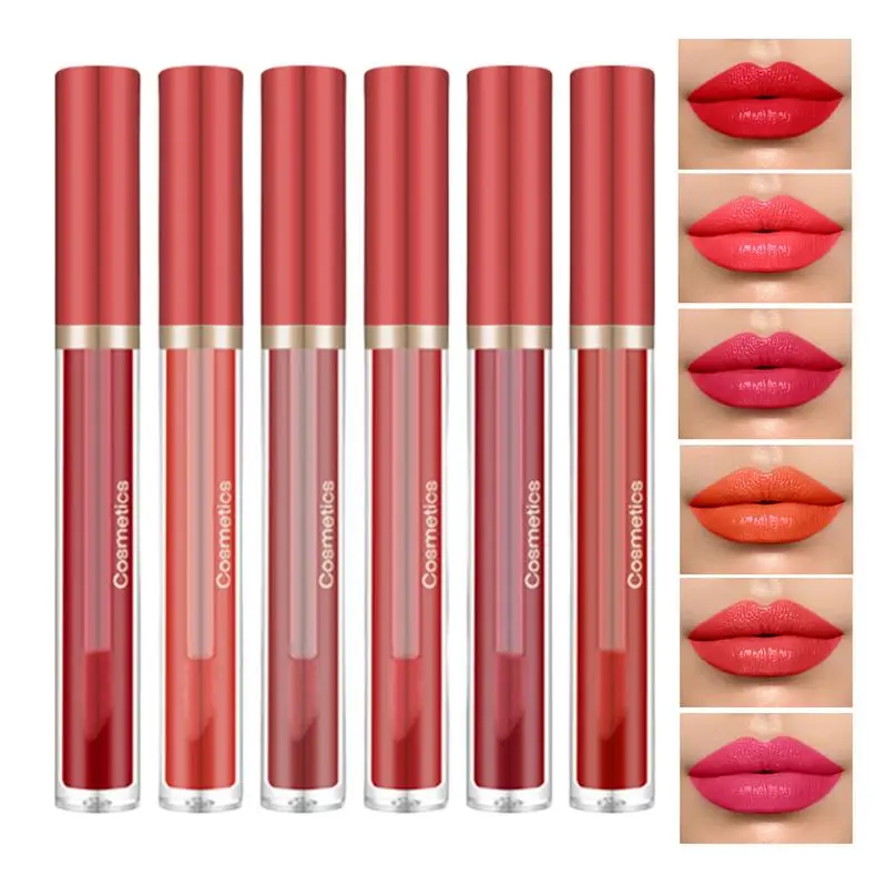 6pc Waterproof Lip Gloss Water-Resistant Long Lasting Lipstick Gloss Highly Pigmented Lip Stain Gloss For Dating Gathering Party
6pc Waterproof Lip Gloss Water-Resistant Long Lasting Lipstick Gloss Highly Pigmented Lip Stain Gloss For Dating Gathering Party