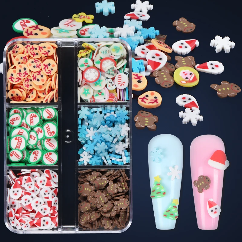 Christmas Nails Accessories Soft Clay Slices Santa Claus Snowflake Elk Xmas Polymer Clay Slices Slimes Flake Nail Art Decoration
Christmas Nails Accessories Soft Clay Slices Santa Claus Snowflake Elk Xmas Polymer Clay Slices Slimes Flake Nail Art Decoration