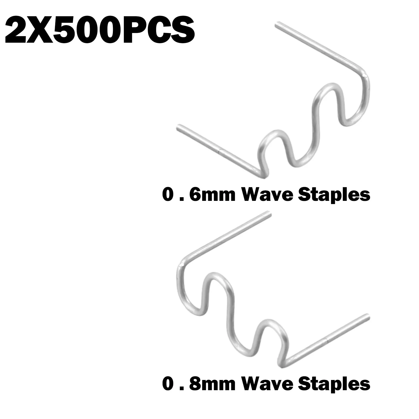 1000Pcs S Wave Hot Staples For Car Bumper Bodywork Plastic Stapler 0.6/0.8mm Stainless Steel Pre-cut Wave Staples Bumper Cracks
1000Pcs S Wave Hot Staples For Car Bumper Bodywork Plastic Stapler 0.6/0.8mm Stainless Steel Pre-cut Wave Staples Bumper Cracks
