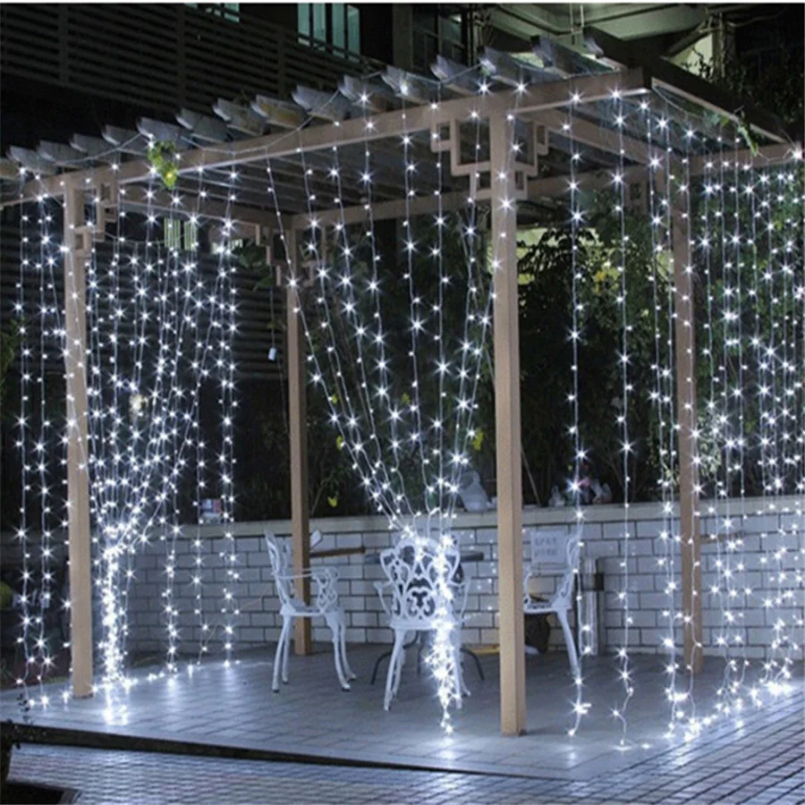 3X3M 300LEDs Christmas Twinkle Curtain Lights Outdoor Waterproof Garden Patio Party Wedding Garland Icicle Fairy String Lights
3X3M 300LEDs Christmas Twinkle Curtain Lights Outdoor Waterproof Garden Patio Party Wedding Garland Icicle Fairy String Lights