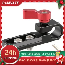 CAMVATE Standard Single 15mm Rod Clamp Rail Connector Adapter With NATO Safety Rail For DSLR Camera Top Handle /Plate / Cage Rig 
CAMVATE Standard Single 15mm Rod Clamp Rail Connector Adapter With NATO Safety Rail For DSLR Camera Top Handle /Plate / Cage Rig