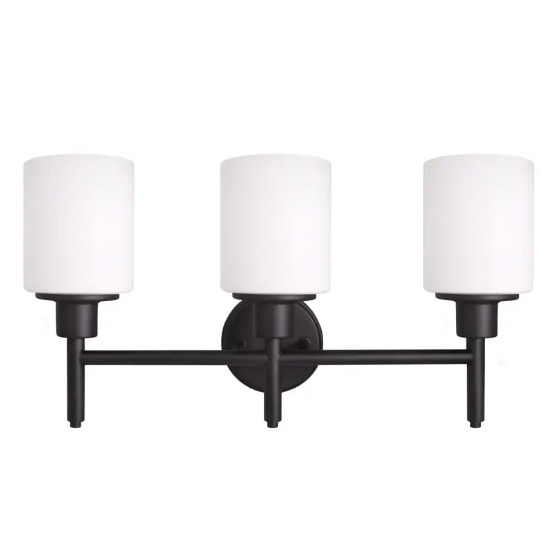 Vanity Light in Matte Black, 3-Light
Vanity Light in Matte Black, 3-Light