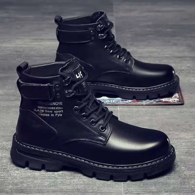 Men's High-top Fashion Shoes New Motorcycle and Ankle Boots Waterproof Boots Men Leather Shoes Men Casual Boot Spring and Autumn
Men's High-top Fashion Shoes New Motorcycle and Ankle Boots Waterproof Boots Men Leather Shoes Men Casual Boot Spring and Autumn