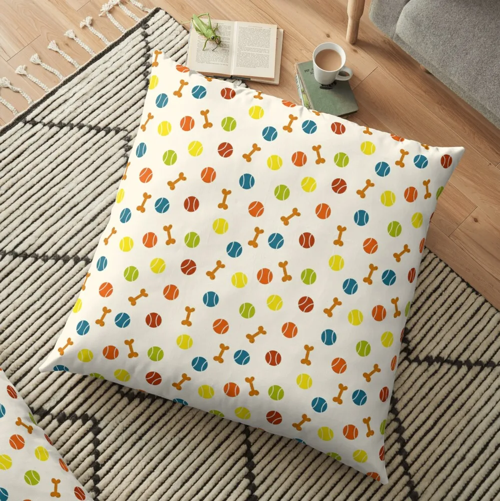 PolkaDog Toy PatternFloor Pillow Cushions For Sofa 
PolkaDog Toy PatternFloor Pillow Cushions For Sofa