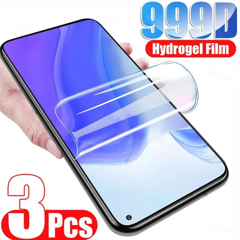 

3PCS Hydrogel Film For Xiaomi Mi 10 10T A3 A2 Lite Protective Film For Mi 9 8 SE 9T Lite A1 6 6X 5X Max 2 3 Screen Protector