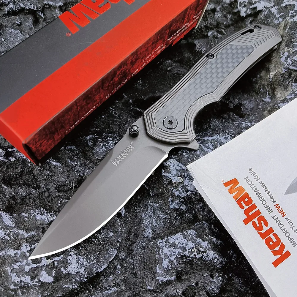 Kershaw 8310 Fringe Pocket Folding Knife 8Cr13MoV Steel Blade with Carbon-Fiber Insert Handle Outdoor Camping Tactical EDC Tools
Kershaw 8310 Fringe Pocket Folding Knife 8Cr13MoV Steel Blade with Carbon-Fiber Insert Handle Outdoor Camping Tactical EDC Tools